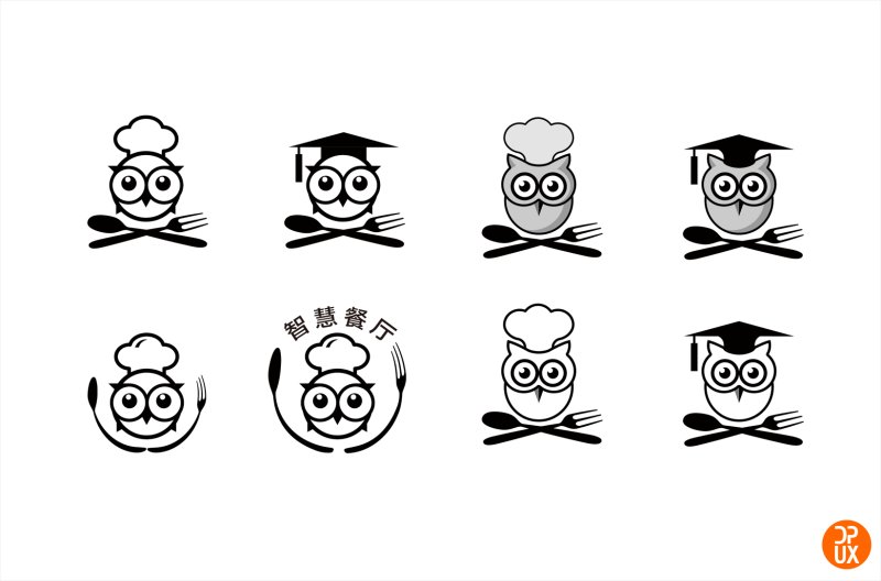 LOGO案例实战!大众点评智慧餐厅Logo设计全过程总结