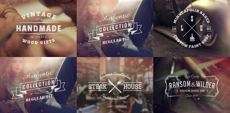 精致有型!15组复古LOGO和徽章模板免费打包下载